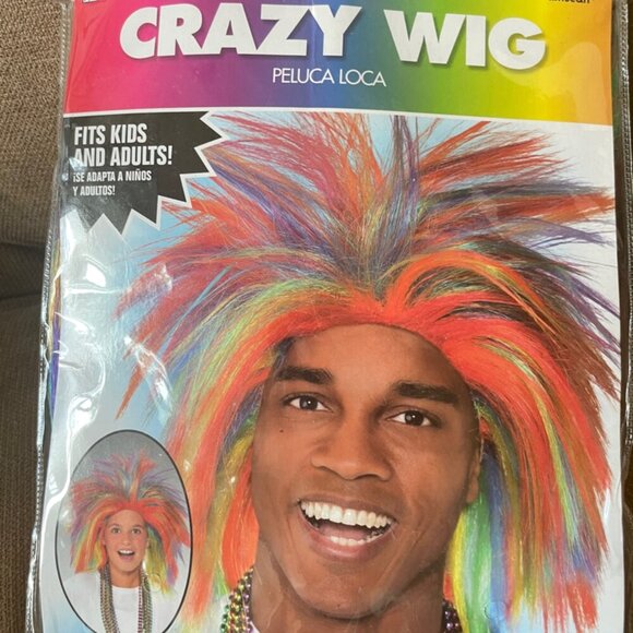 Crazy Rainbow Wig colorful wig kawaii funny peluca loca - Picture 4 of 7